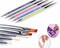 Art Brushes 5 Pcs Double Ended Fine Nail Liner Brush Dotting Pen